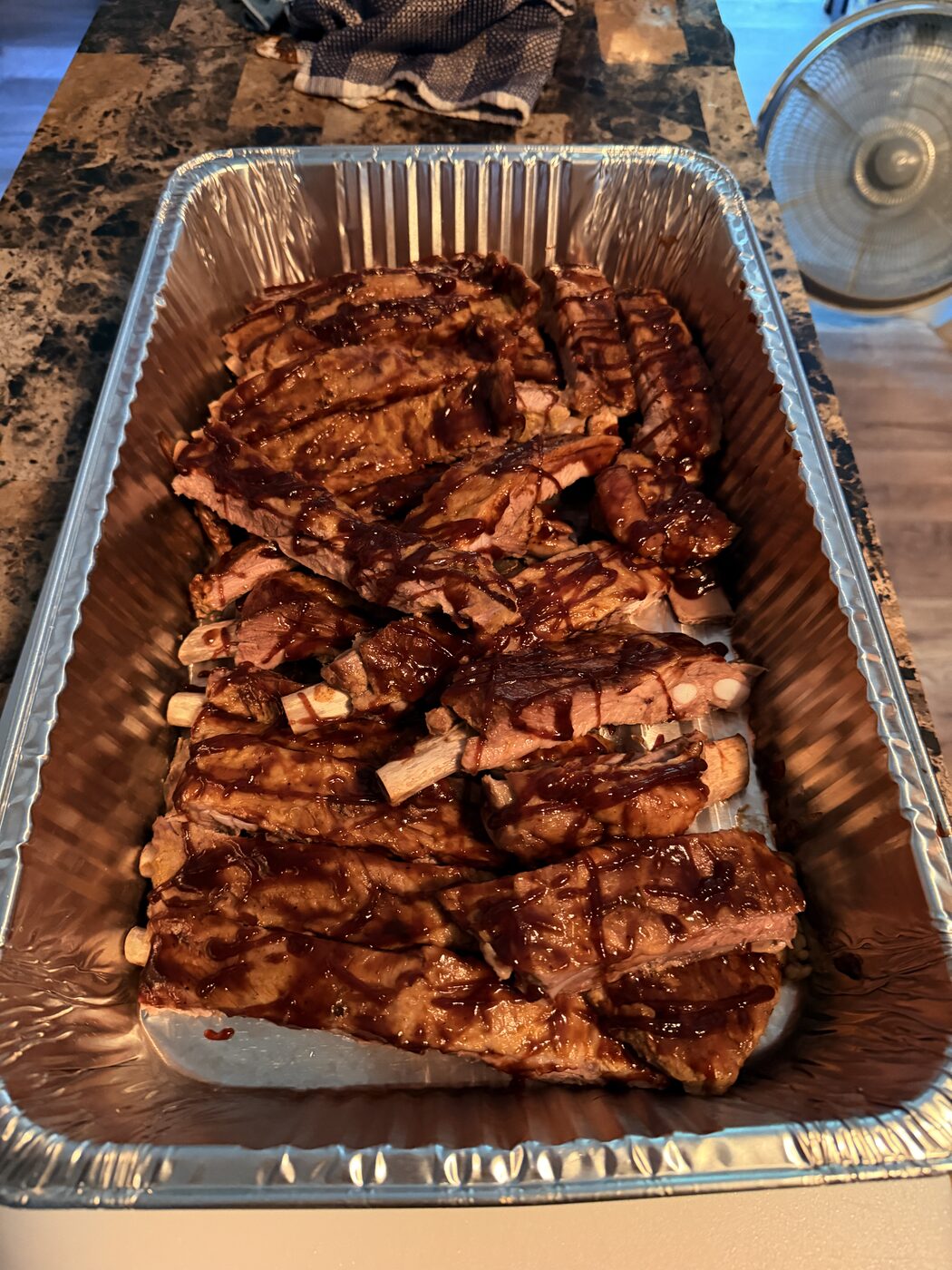 Grilled marinated chicken catering tray